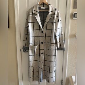 John + Jenn Black Evereve  Knit duster cardigan Sweater